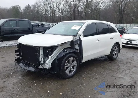 2019 Acura Mdx Standard from USA, damaged, VIN 5J8YD3H34KL008922
